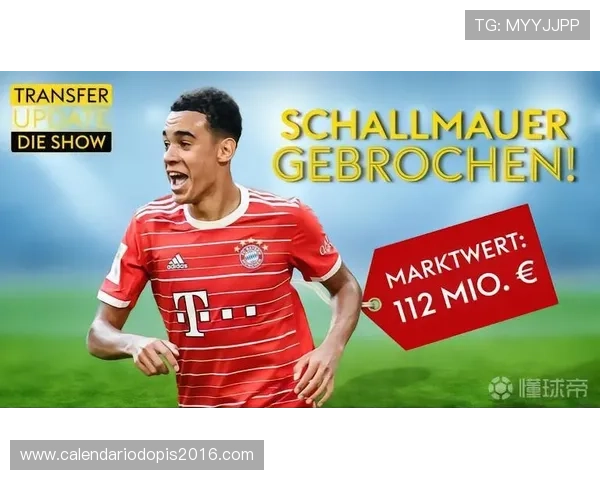 穆西亚拉在德转市场价值变动